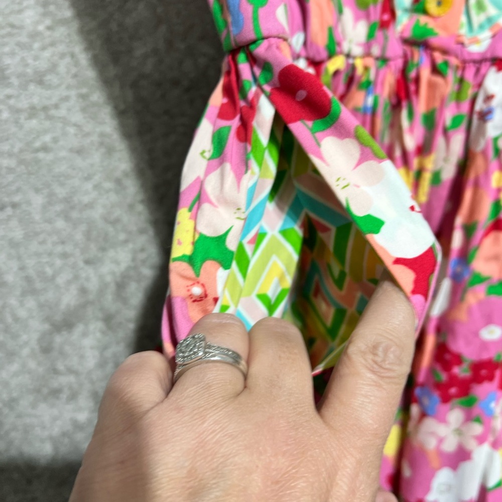 Matilda Jane Pink Floral Sleeveless Midi Dress - Picture 3 of 9